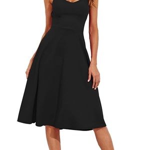 New black spaghetti strap, backless dress size XL